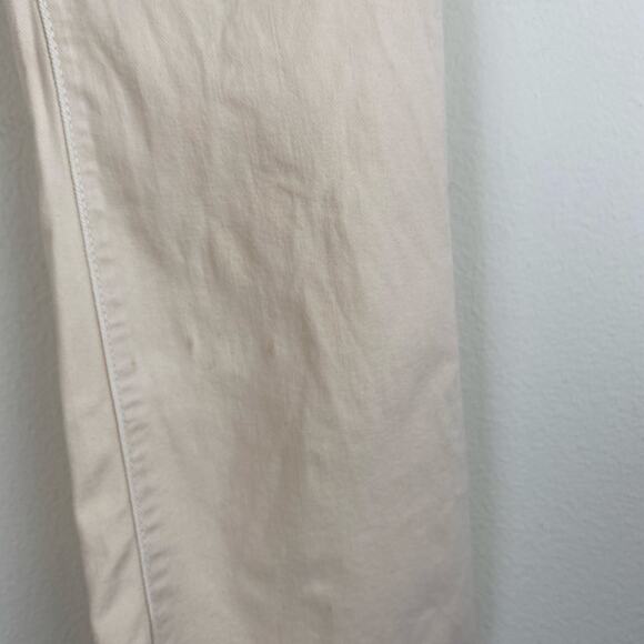 Mother The Insider Crop Step Fray Size 26 Chalk Cream Jeans Lightweight Neutral - Picture 9 of 16